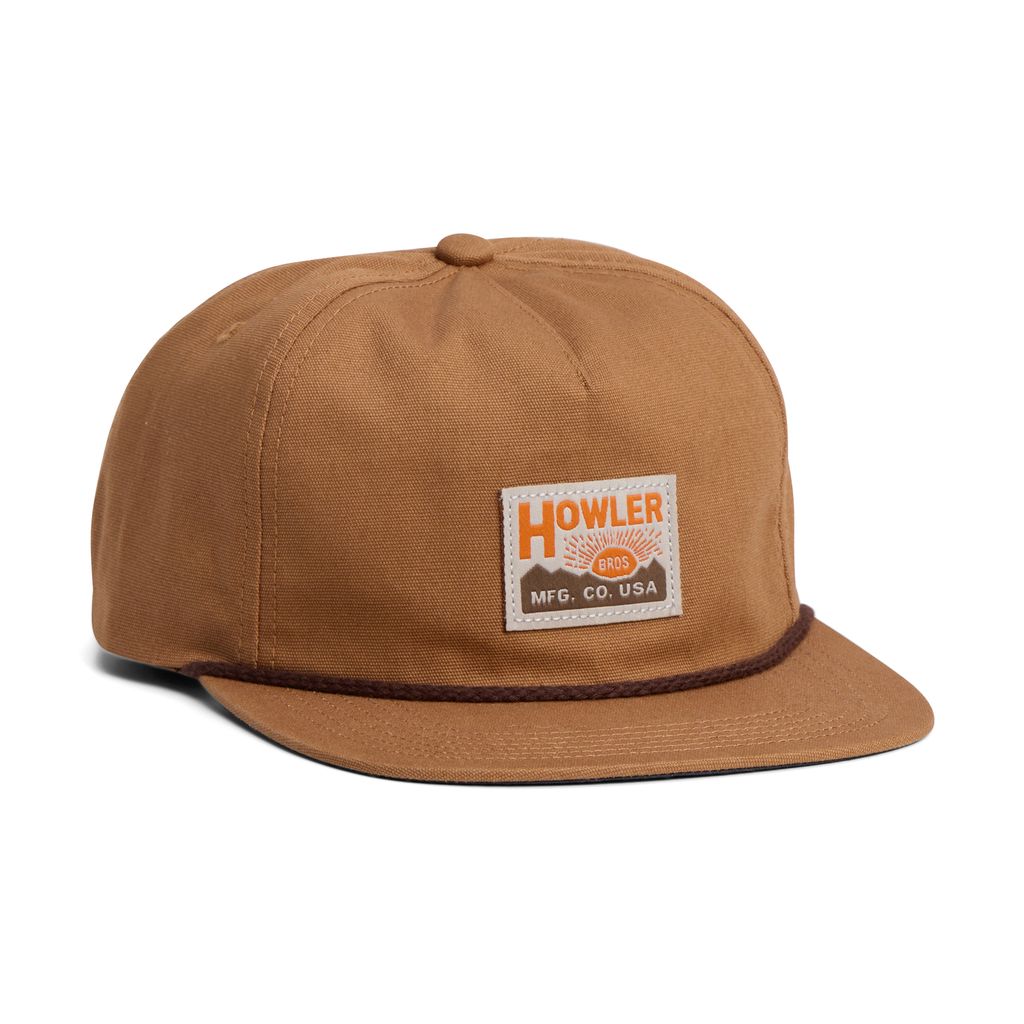 HB Manufacturing Co. Snapback Hat: Brown Oxford
